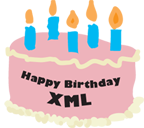 birthday cake for XML