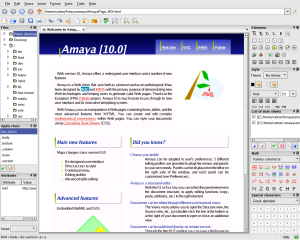 Amaya WX screenshot